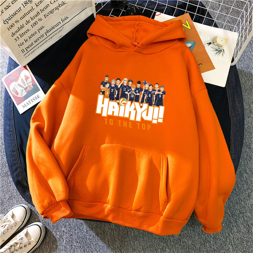 New Japan Anime Volleyball Haikyuu Manga Prints Hoodies Women