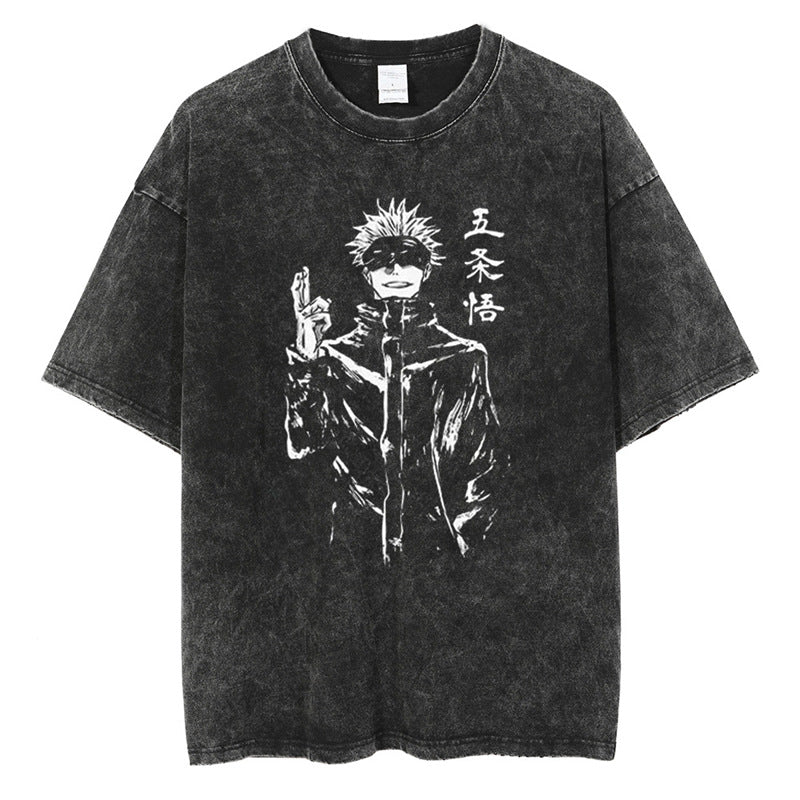 Tharajukuprintshirtmen-Anime-Strshirttgraphicvintage