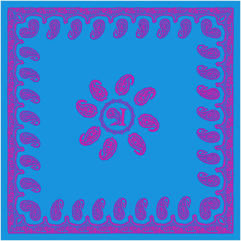 90cm New Headscarf Retro Large Cashew Flower Women's Decorative Chest Wrap Large Square Scarf Shawl Sun Protection Scarf
