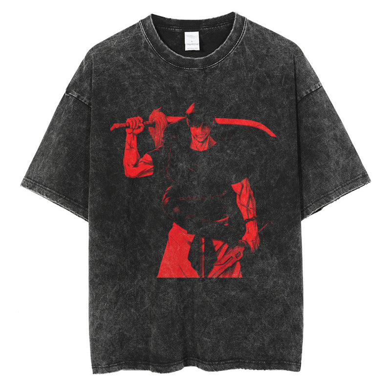 Tharajukuprintshirtmen-Anime-Strshirttgraphicvintage