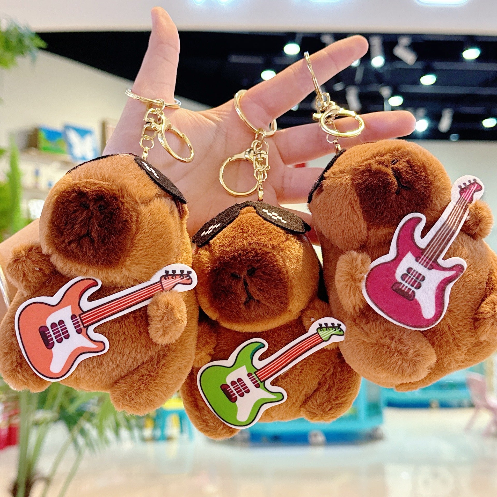 Cross-Border Capybara Mascot Backpack Small Pendant Keychain Chinese Style Zodiac Pendant Couple Ugly Doll