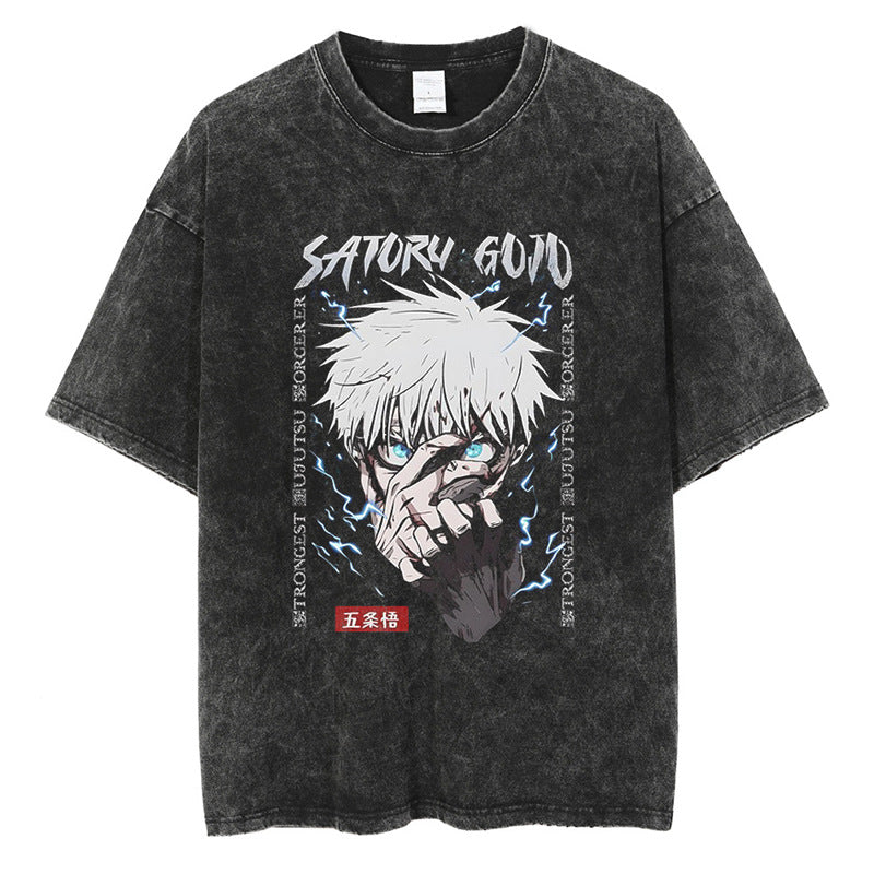 Tharajukuprintshirtmen-Anime-Strshirttgraphicvintage