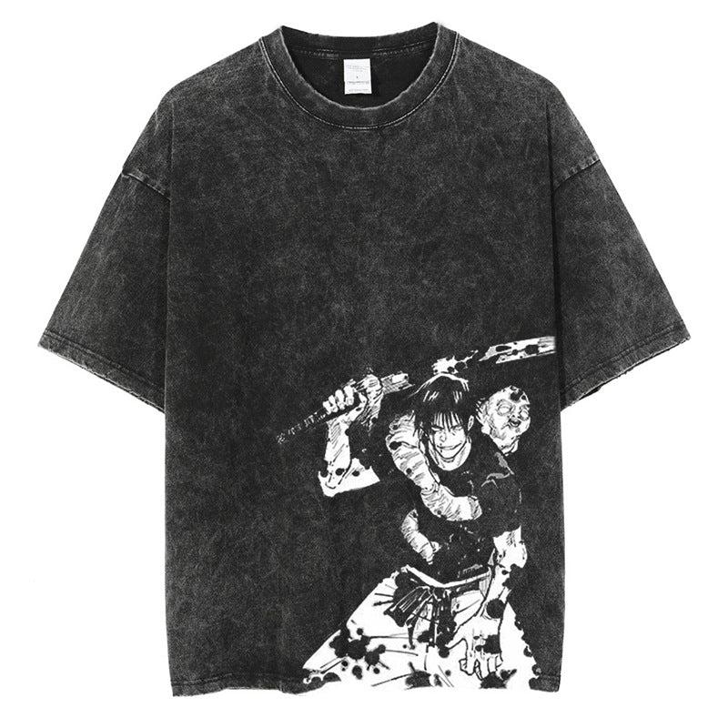 Tharajukuprintshirtmen-Anime-Strshirttgraphicvintage