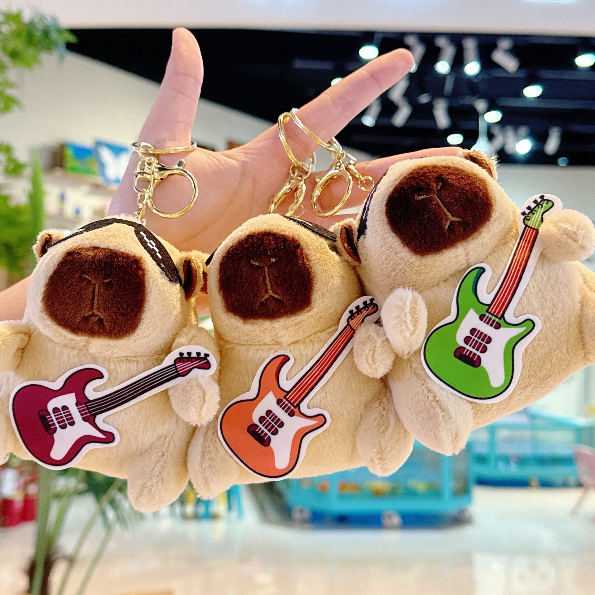 Cross-Border Capybara Mascot Backpack Small Pendant Keychain Chinese Style Zodiac Pendant Couple Ugly Doll