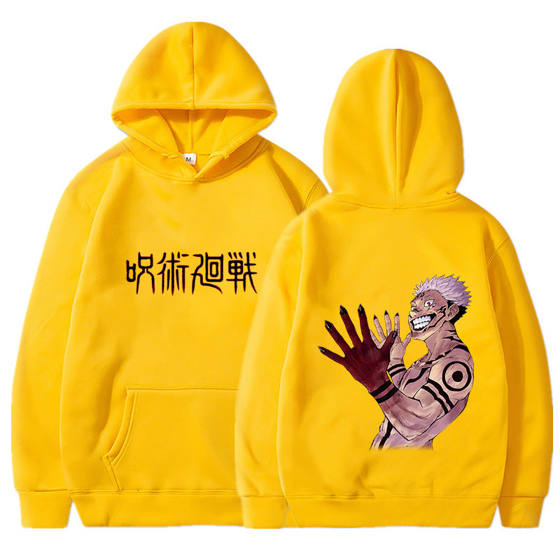 Ryoumen Sukuna Printed Anime Hoodie Jujutsu Kaisen Men's and