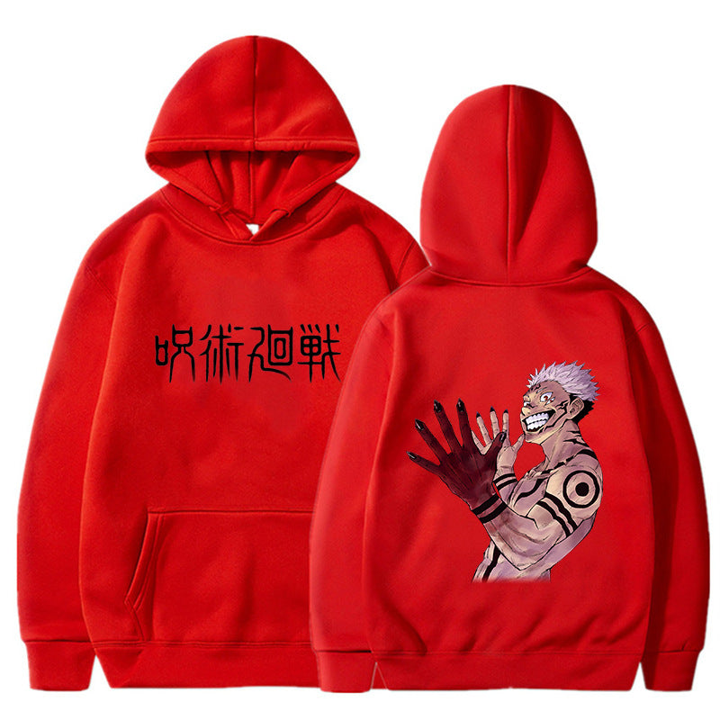Ryoumen Sukuna Printed Anime Hoodie Jujutsu Kaisen Men's and