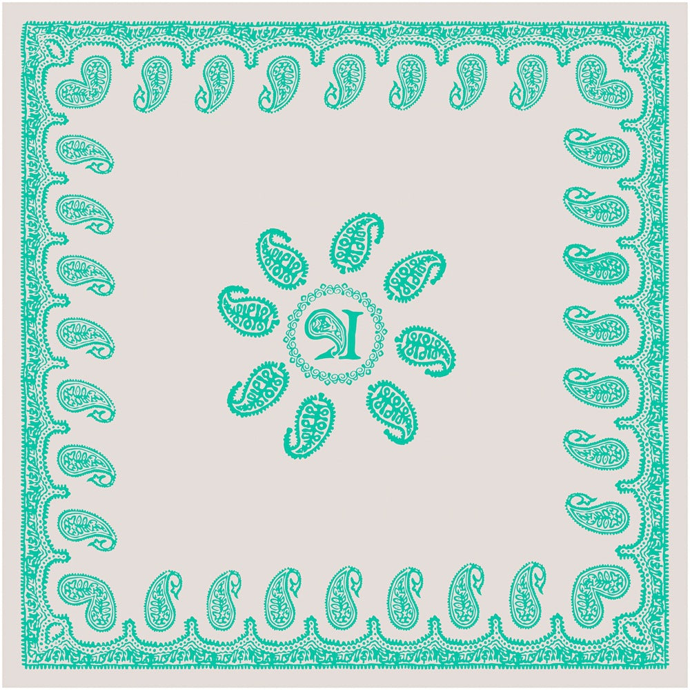 90cm New Headscarf Retro Large Cashew Flower Women's Decorative Chest Wrap Large Square Scarf Shawl Sun Protection Scarf