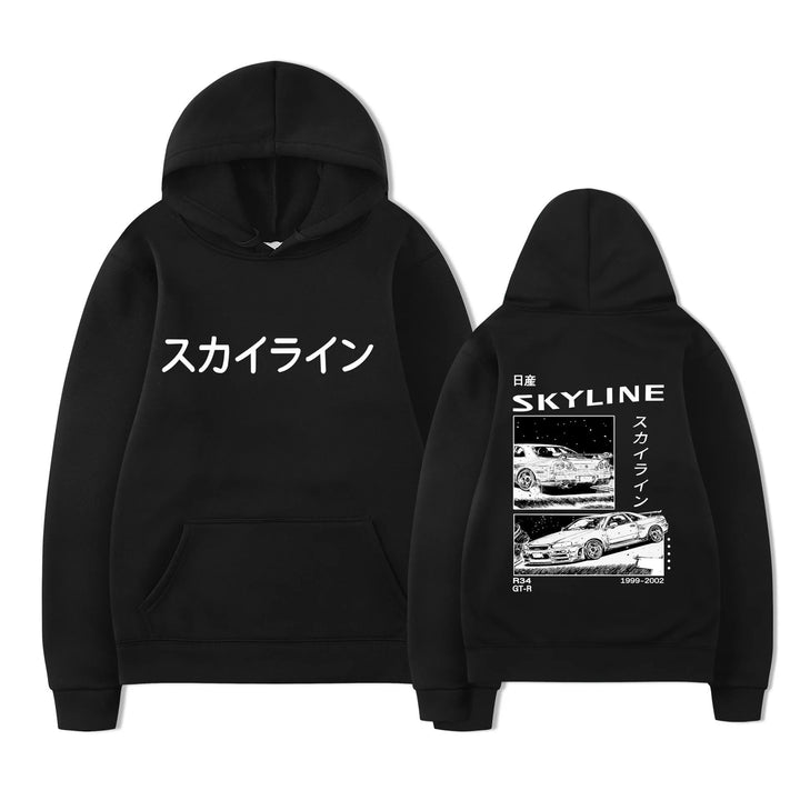 Anime Drift Ae86 Initial D Double Sided Street Fashion Casua