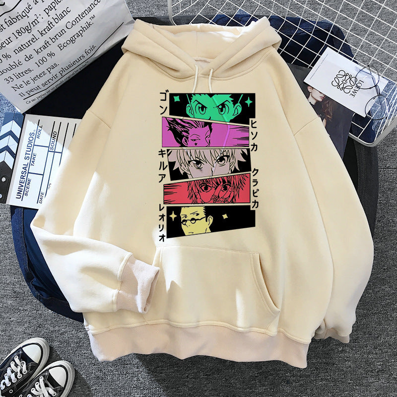 Hunter Series Anime Printed Peripheral Men's and Women's Pullover Sweatshirts Casual Hoodies Anime Hoodie