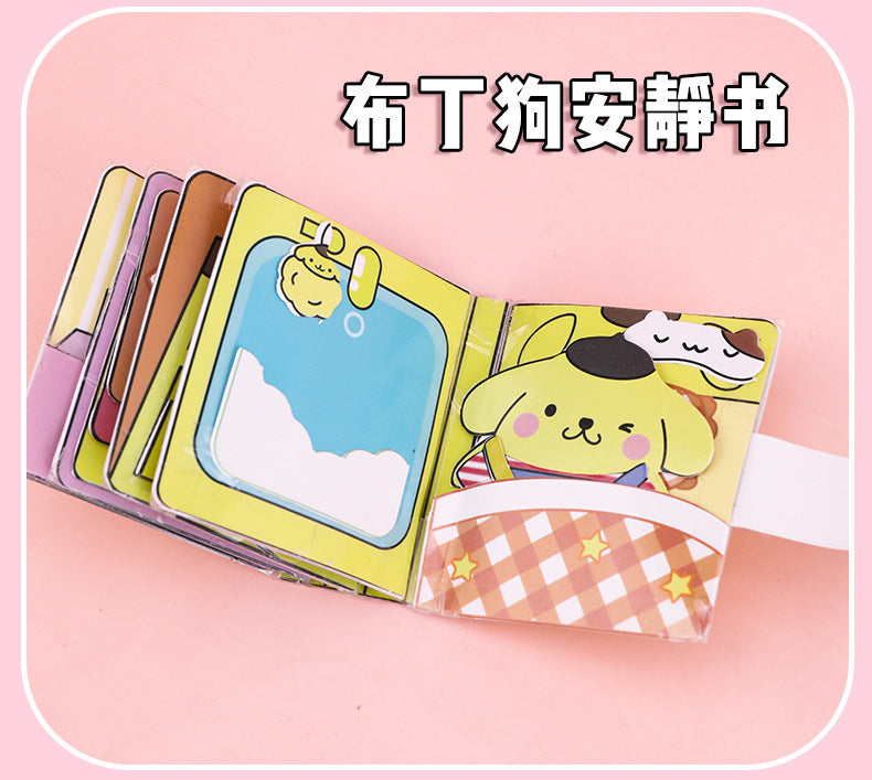 [Clearance Sale] Children's Quiet Book No-Cut Stress Relief Sanrio Children's Handmade Dress-Up Sticker Quiet Book