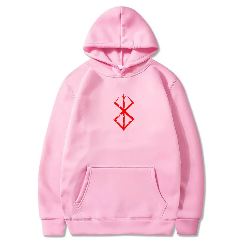 Hot Anime Hoodie Berserk Print Graphic Sweatshirt Pullover H