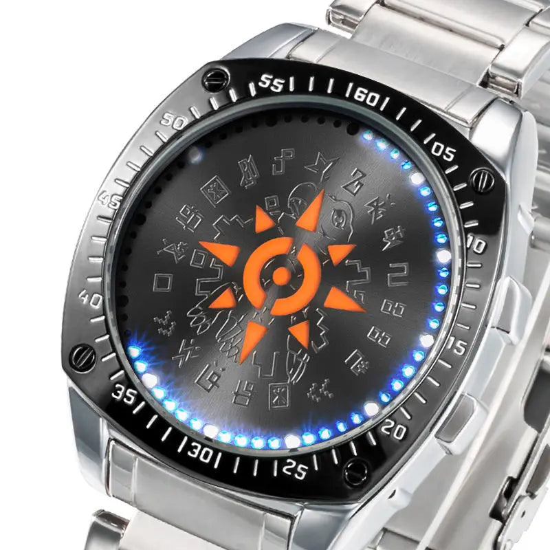 Digimon Adventure Agumon Angewomon Anime Two-Dimensional Watch for Men and Women Students Fashionable and Creative Wristwatch