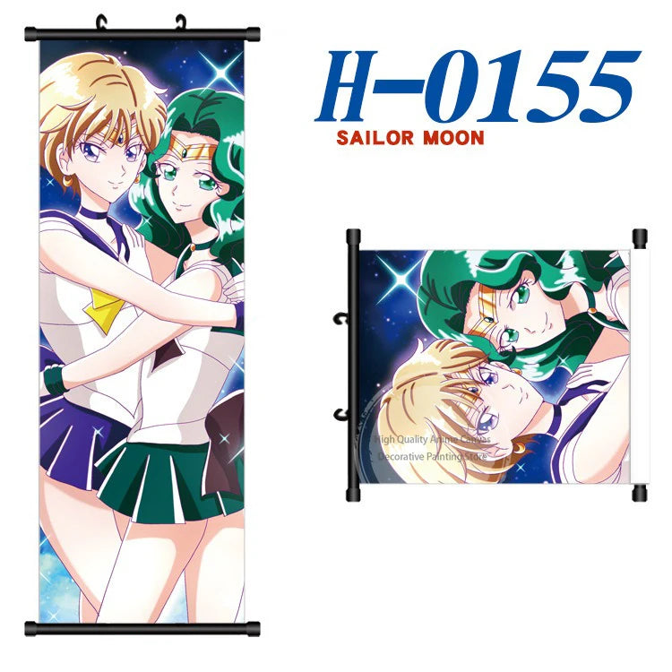 Anime Sailor Moon Canvas Scroll Hanging Painting Anime Peripheral Creative DIY Anime Exhibition Wall Painting Poster Wholesale