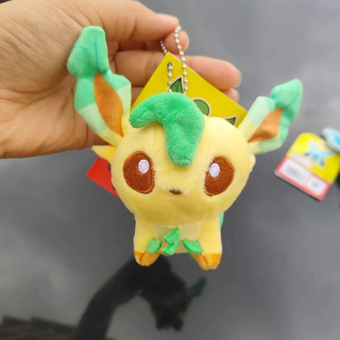 Pokemon Eevee Family Keychains Pendant Plush Toy Glaceon Vaporeo Sylveon Espeon Flareon Cute Anime Stuffed Doll Birthday Gift