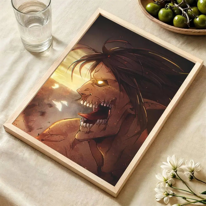 Anime A-Attack COOL On Titan   Classic Vintage Posters Whitepaper Prints Posters Artwork Kawaii Room Decor