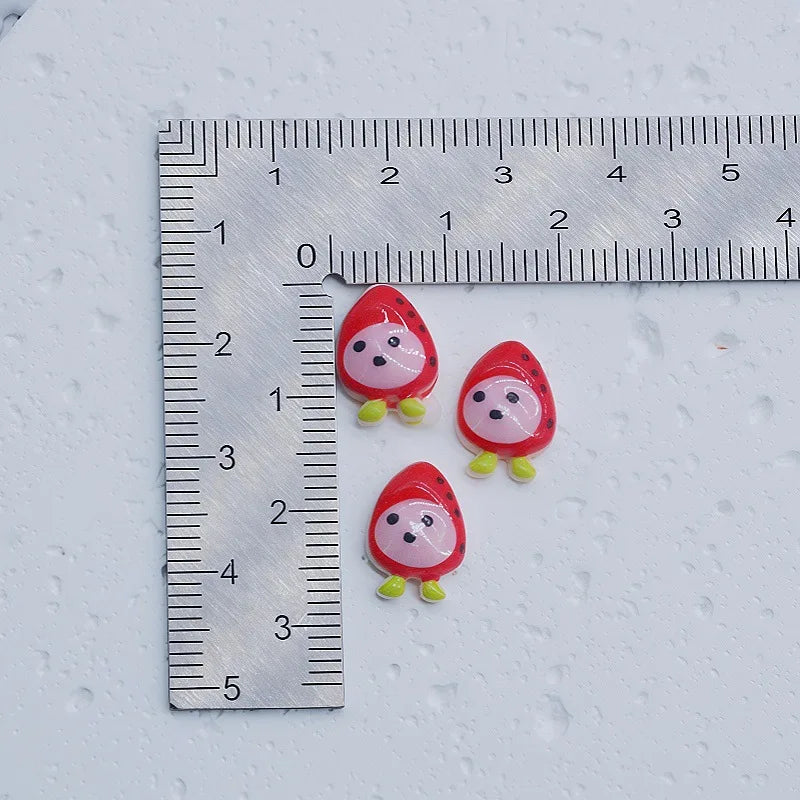20Pcs Resin Mini tamagotchi gogo Nail charm Art Flatback acrylic Figurines DIY Miniatures Decor Craft