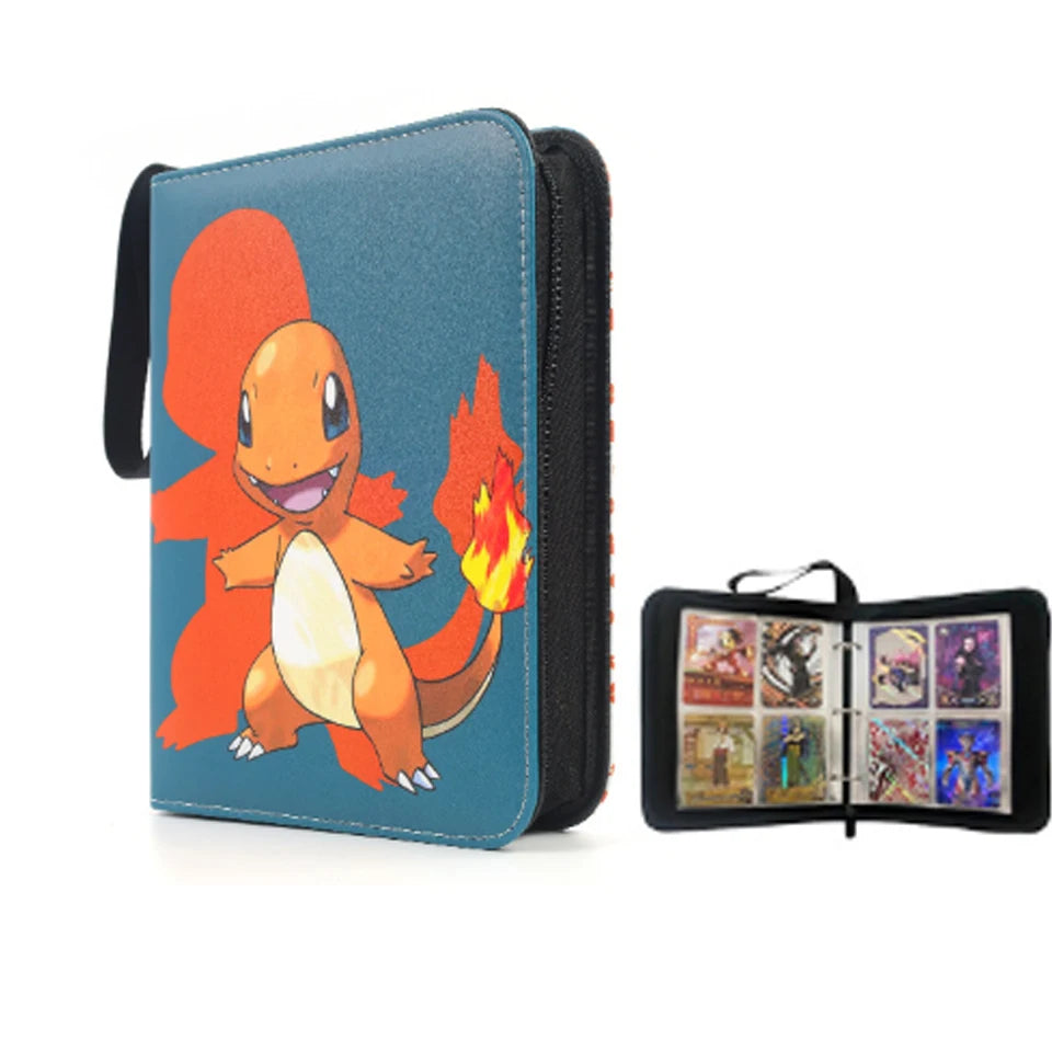 NEW-- 400PCS *Poke moned!!!Album Binder Photocard PU Zipper Photo Album Carte Holder Toy Collection Folder Letters Cards' Hobby
