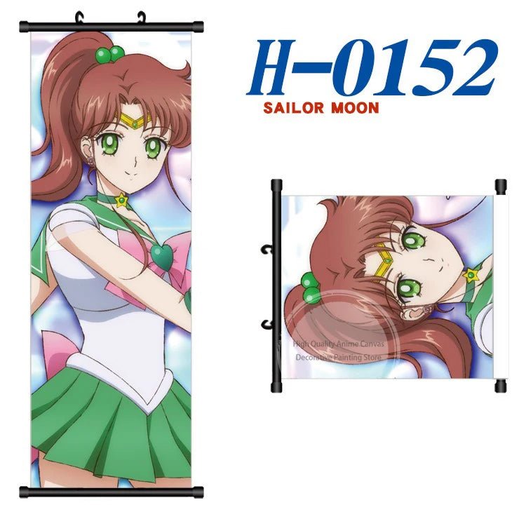 Anime Sailor Moon Canvas Scroll Hanging Painting Anime Peripheral Creative DIY Anime Exhibition Wall Painting Poster Wholesale