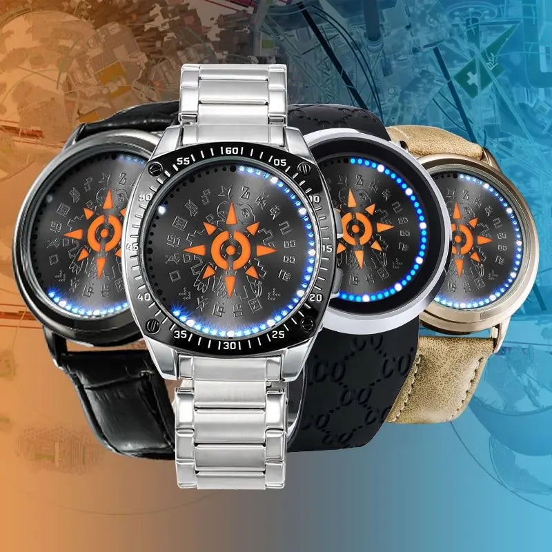 Digimon Adventure Agumon Angewomon Anime Two-Dimensional Watch for Men and Women Students Fashionable and Creative Wristwatch