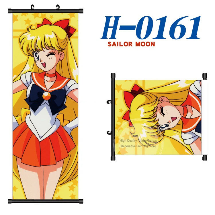 Anime Sailor Moon Canvas Scroll Hanging Painting Anime Peripheral Creative DIY Anime Exhibition Wall Painting Poster Wholesale