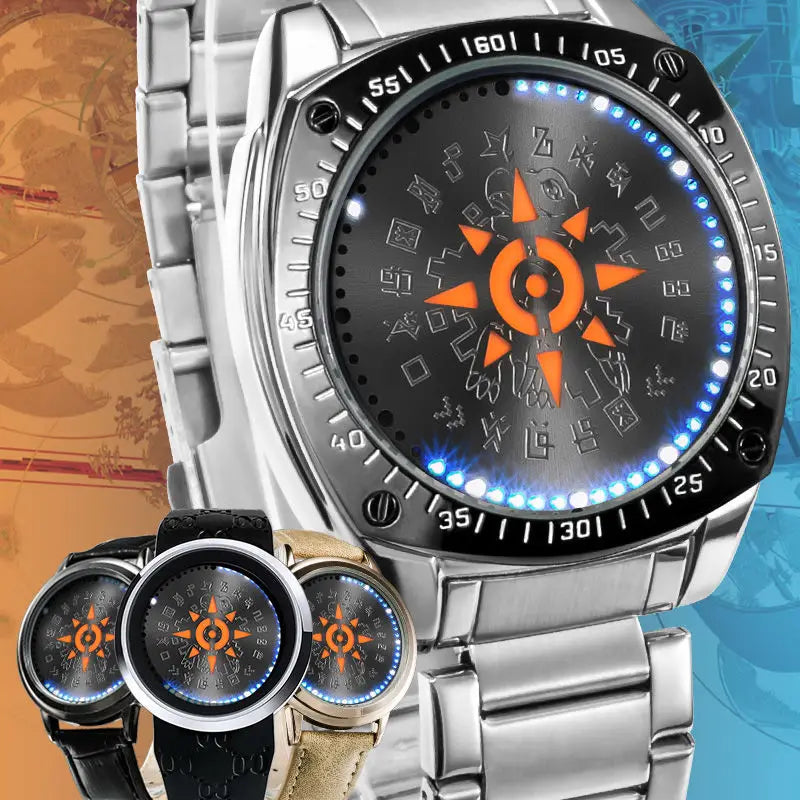 Digimon Adventure Agumon Angewomon Anime Two-Dimensional Watch for Men and Women Students Fashionable and Creative Wristwatch