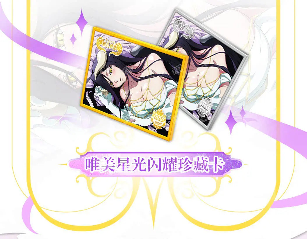 KADONG Official OVERLORD Anime Trading Cards Wave 1 Ainz Albedo Shalltear Demiurge Cocytus Premium Collectible Cards For Fans