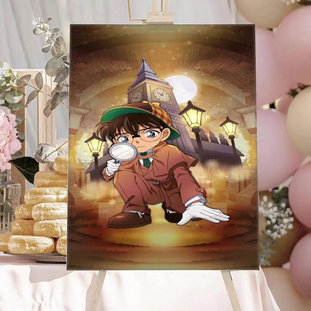 Anime Detective-Conan Poster HD Art Sticky Wall Waterproof Home Anime Movie Singer Living Room Bedroom Bar Aesthetic Decoration