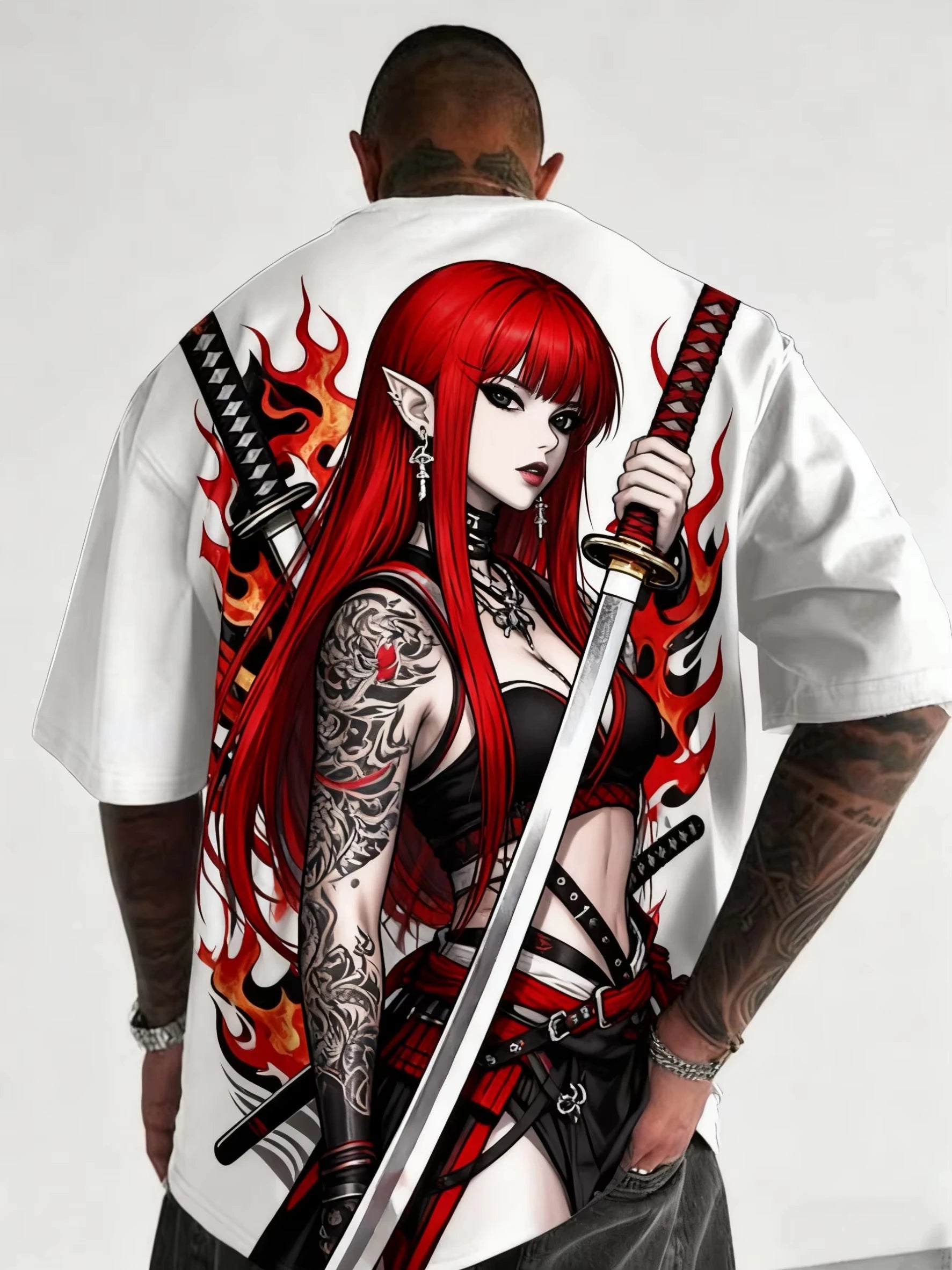 3D Print Japanese Anime Girl T-Shirt