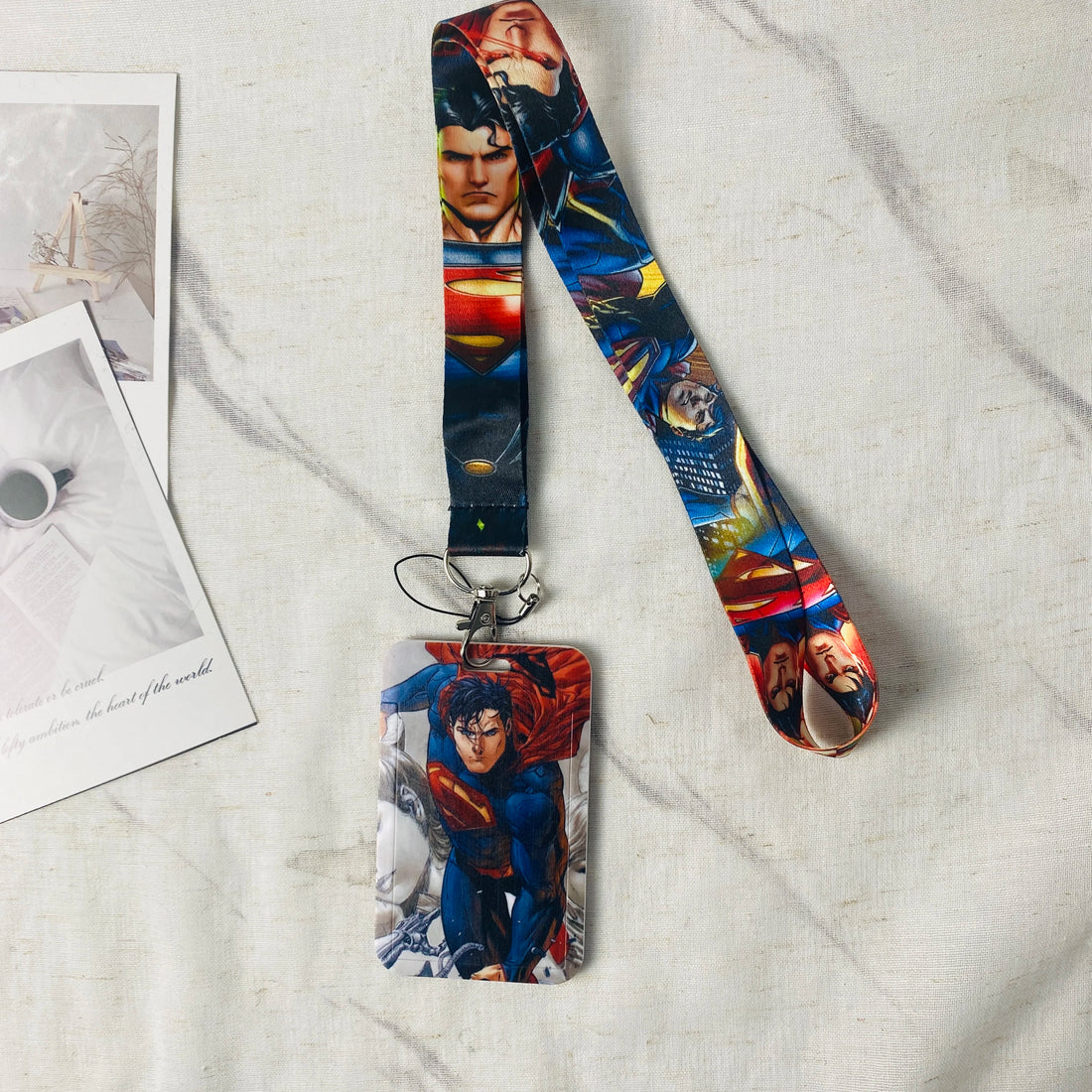 Anime Characters Card Holder   Lanyard Keychain ID Credit Bus Card Cover Hang Rope Lariat Lanyard Key Rings Fans Gifts