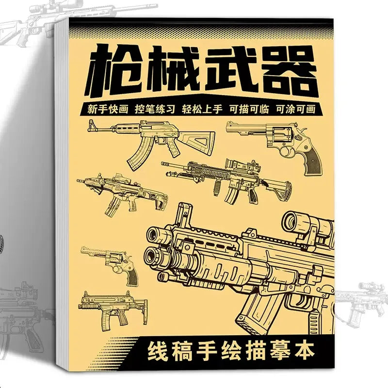 1pc Anime Character Line Art Drawing Book for Beginners - 48 Pages of Simple Hand-Drawn Outlines for Tracing & Practice Painting