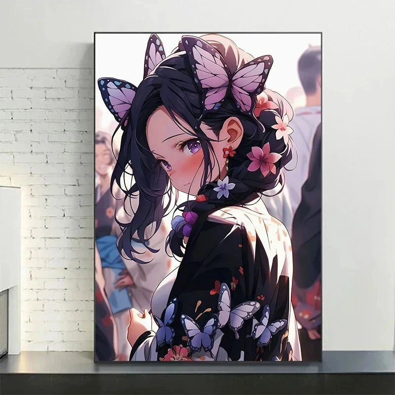 Demon Japanese Popular Classics Anime Character Posters Canvas Printing Wall Art Picture for Living Room Home Decor Gifts