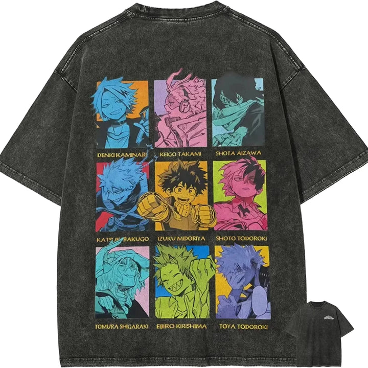 Dabi &Toga Vintage Anime Oversized T-Shirt