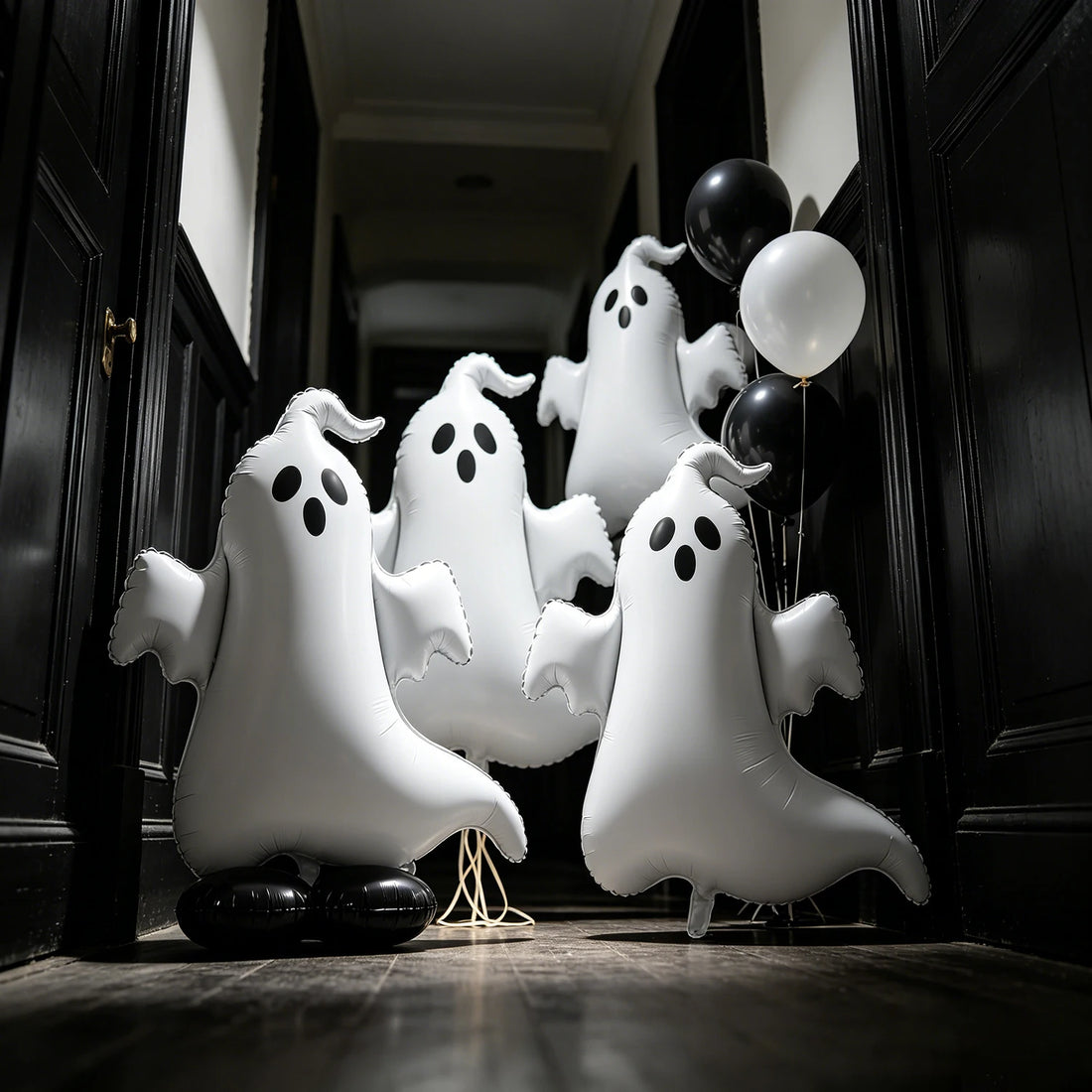 Halloween Party Foil Balloon Set Trick Treating Haunted House Decoration Community Parties Family Gatherings Carnival Night