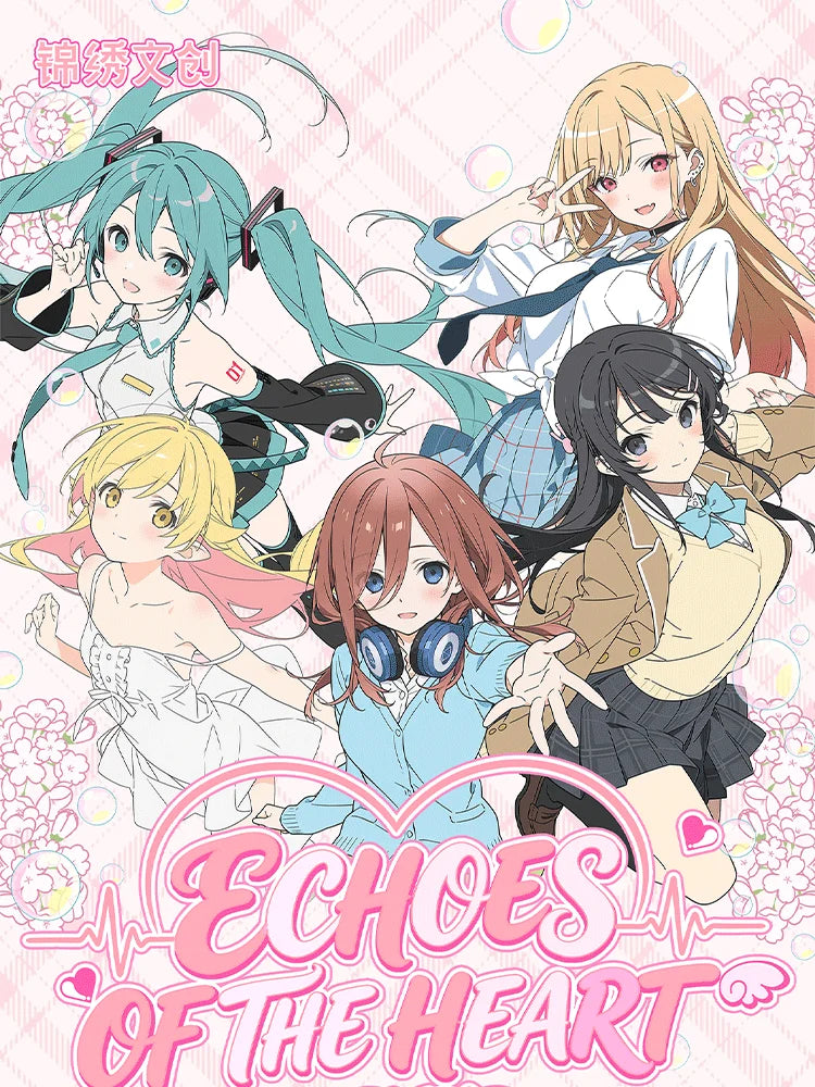 Echoes of The Heart Vol.1 Waifu Cards Collection Cards 18 Anime Series Booster Box TCG CCG ACG Trading Cards Rare Holographic