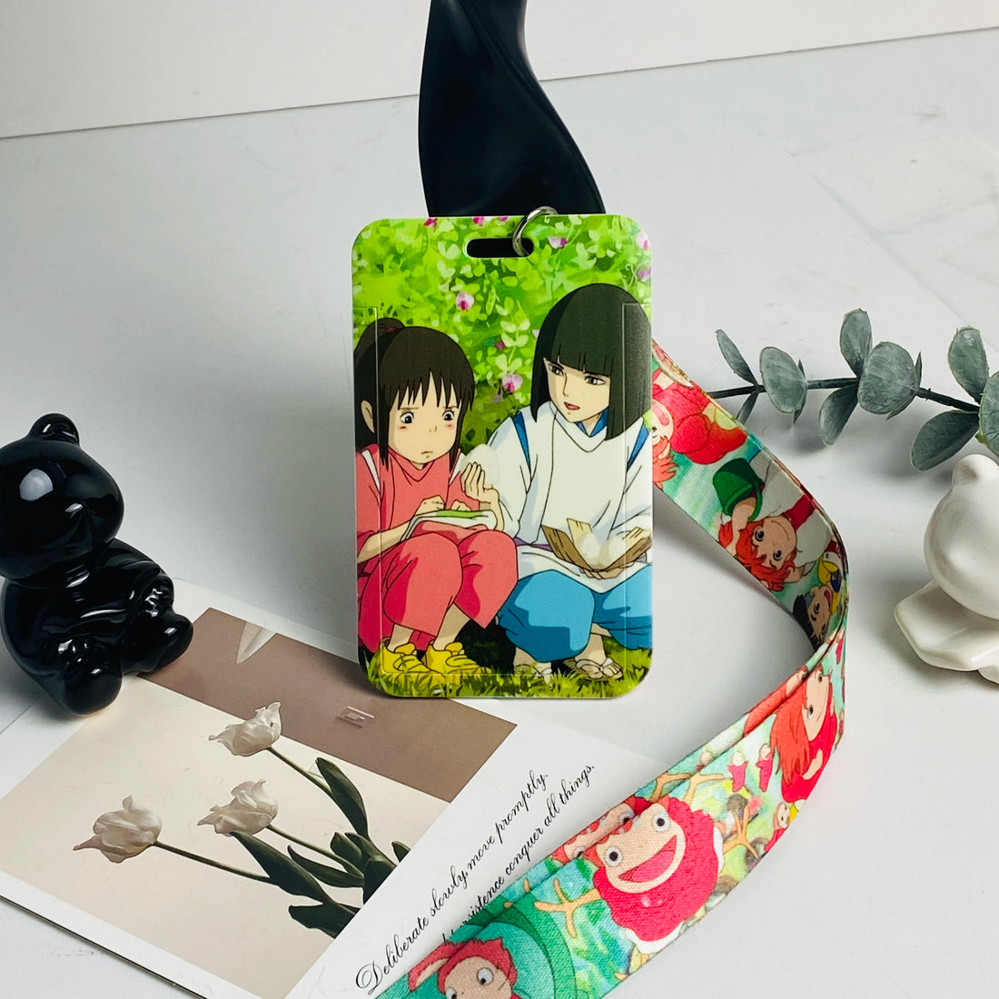Anime Card Cases card Lanyard Key Lanyard Cosplay Badge ID Cards Holders Neck Straps Keychains