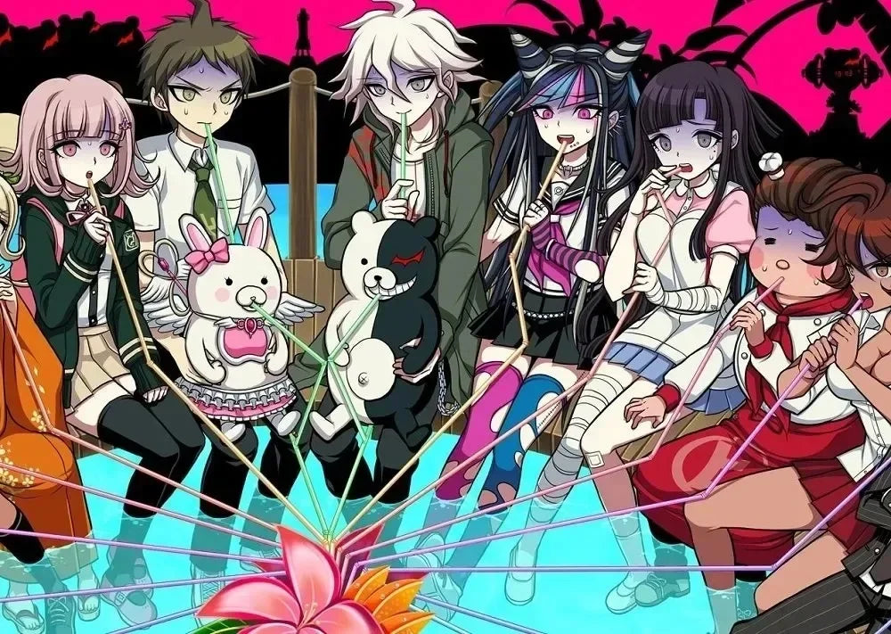 Classic Anime Game Series Danganronpa Aesthetic Canvas Painting Posters and Prints Wall Art Picture For Living Room Decoration