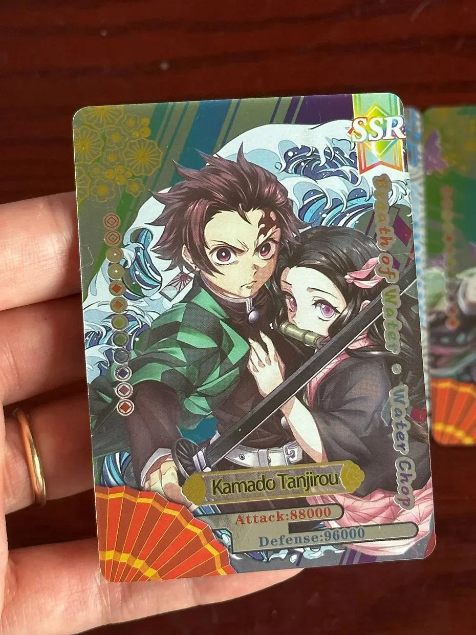 Flash Demon Slayer Cards Mugen Train SSP Card Ultra Rare Card Tanjirou Kamado Nezuko Character Collection Card