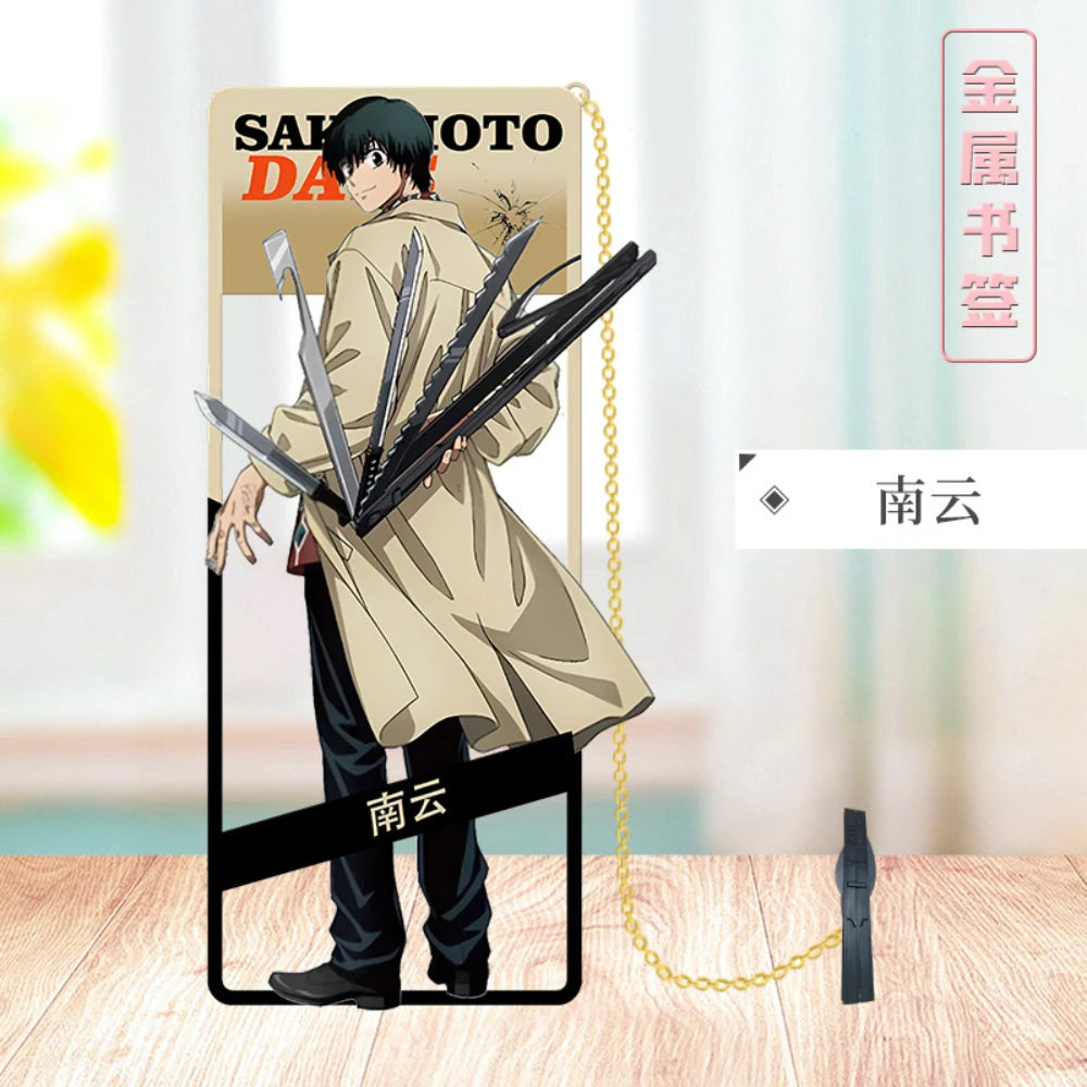 SAKAMOTO DAYS Metal Bookmark Sakamoto Taro Asakura Shin Shaotang Ru Heisuke Mashimo Osaragi Anime Props Cards Accessories Gifts