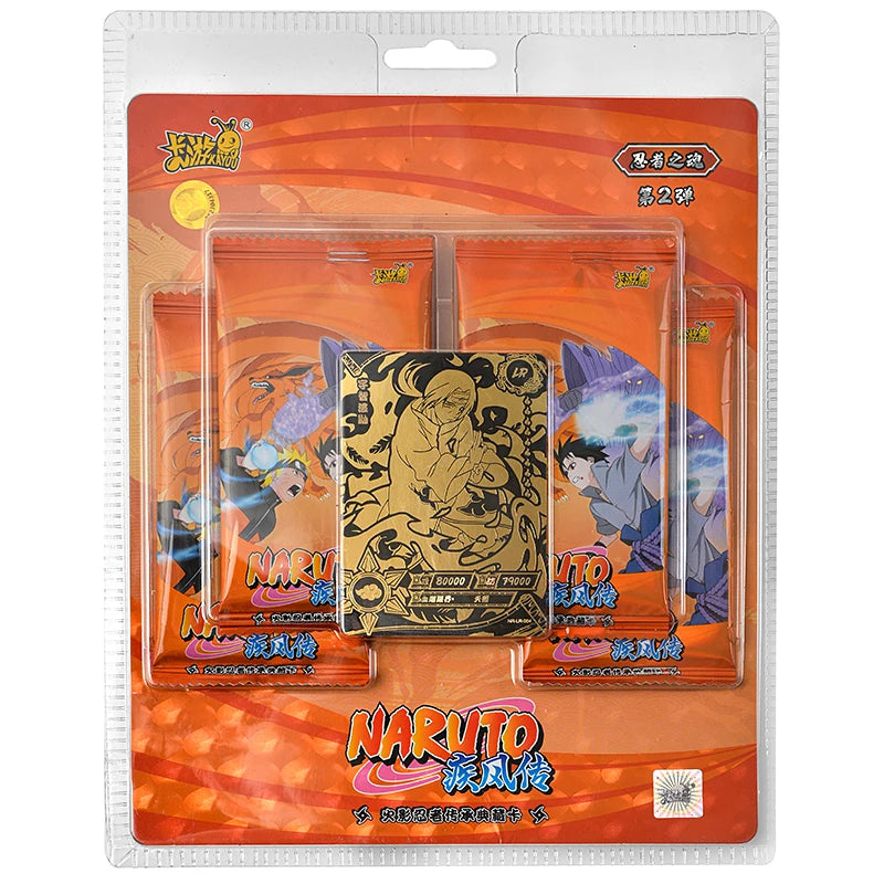 KAYOU Original Anime Naruto Cards Chapter Of The Array Box Added SE Ninja World Collection Cards Toys