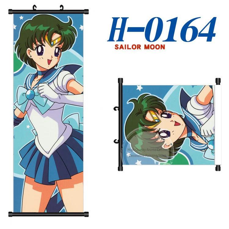 Anime Sailor Moon Canvas Scroll Hanging Painting Anime Peripheral Creative DIY Anime Exhibition Wall Painting Poster Wholesale