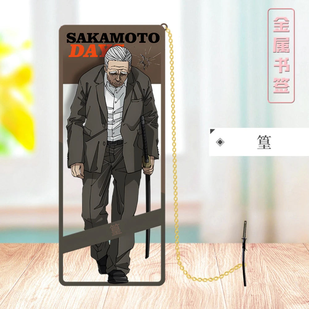 SAKAMOTO DAYS Metal Bookmark Sakamoto Taro Asakura Shin Shaotang Ru Heisuke Mashimo Osaragi Anime Props Cards Accessories Gifts