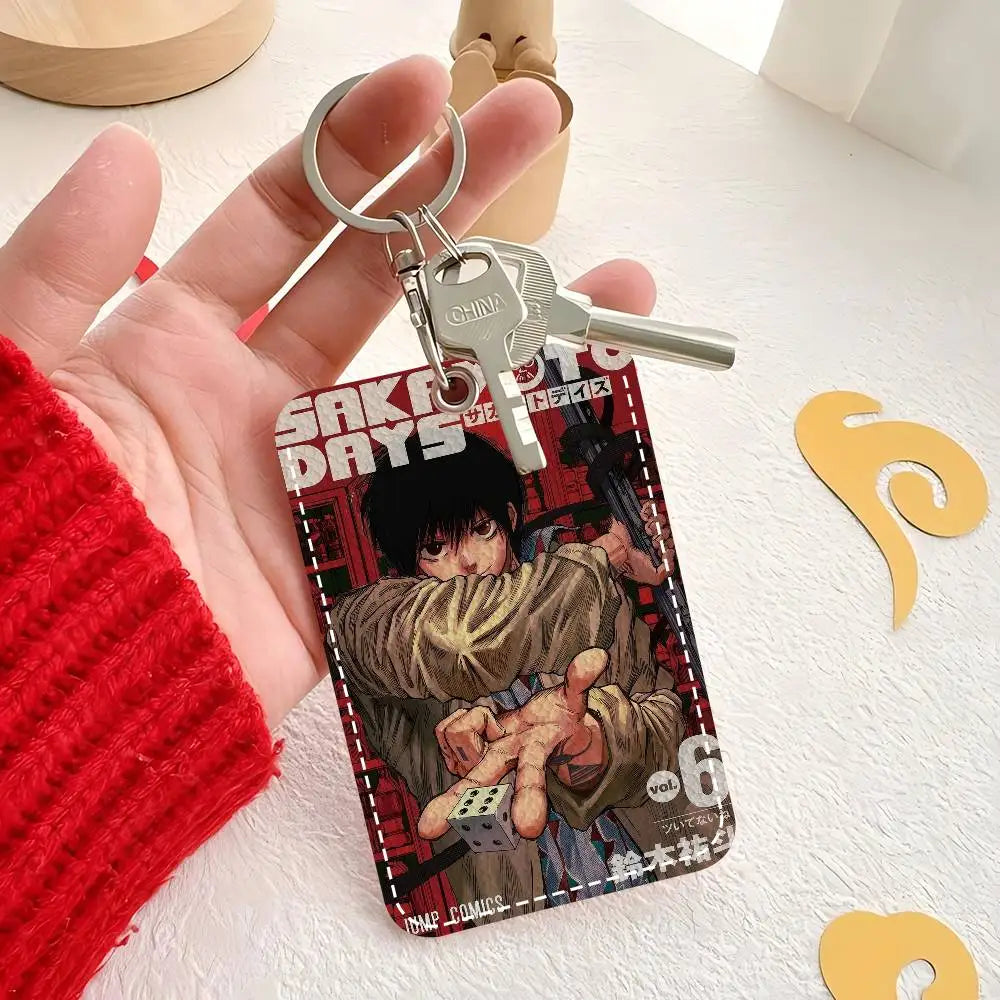 Popular Anime S-SAKAMOTO DAYS Minimalist Leather Card Wallet Smooth ID And Business Card Protector