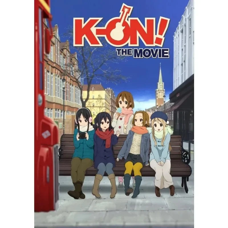 Japan Classic Anime Music K-On! Poster Print Cute Beautiful Girl Band HD 4K Canvas Painting Wall Art Home Living Room Decorative