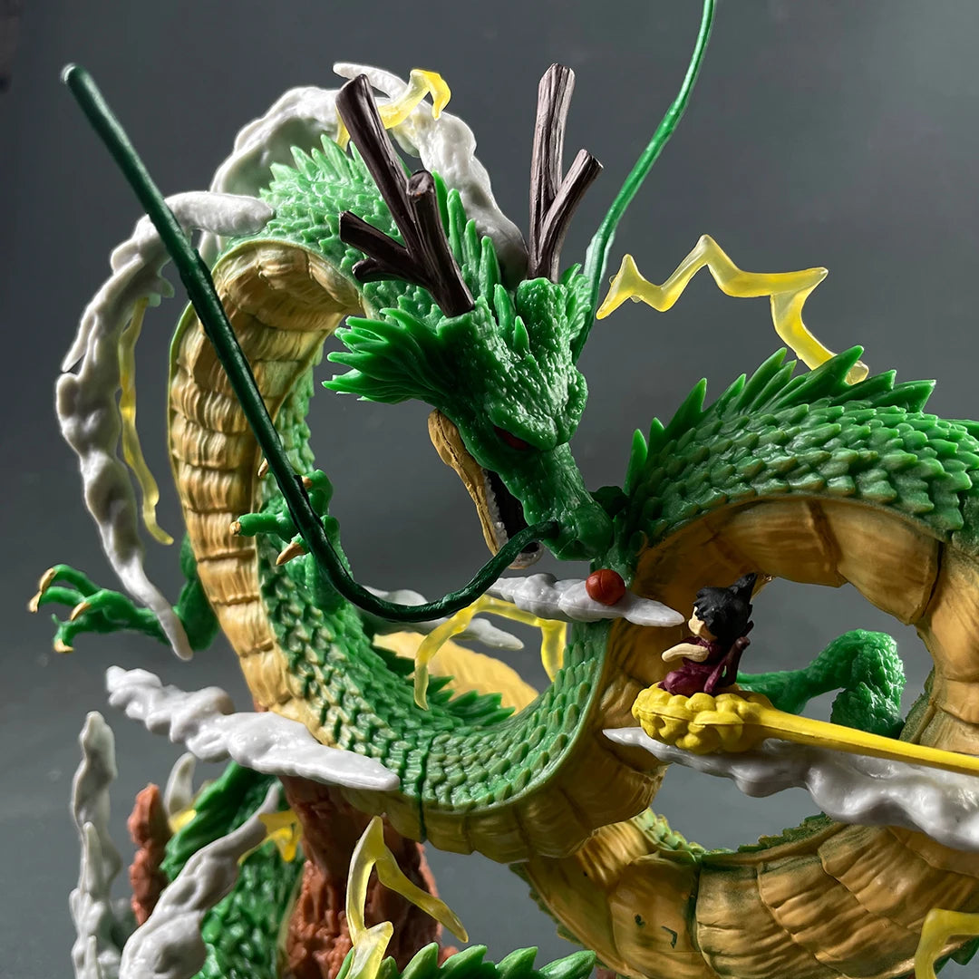 Anime Dragon Ball Z Shenron Figure with kid goku Figurine 20.5CM PVC Action figures Shenlong DBZ Collectible Model Statue Toys