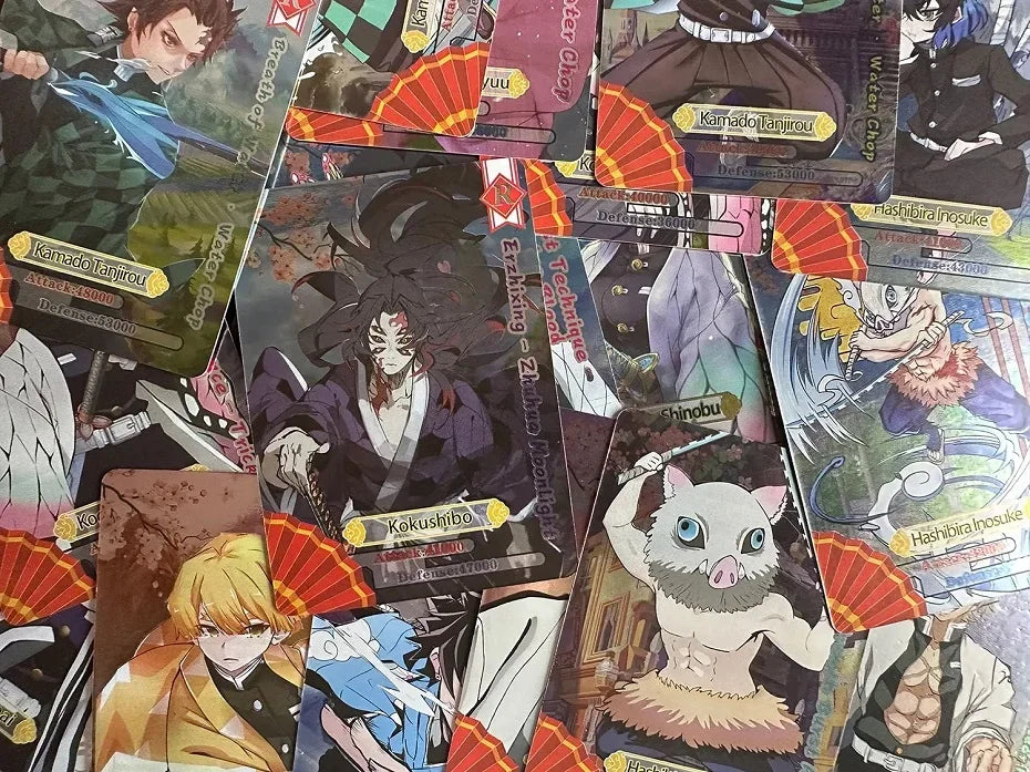 Flash Demon Slayer Cards Mugen Train SSP Card Ultra Rare Card Tanjirou Kamado Nezuko Character Collection Card