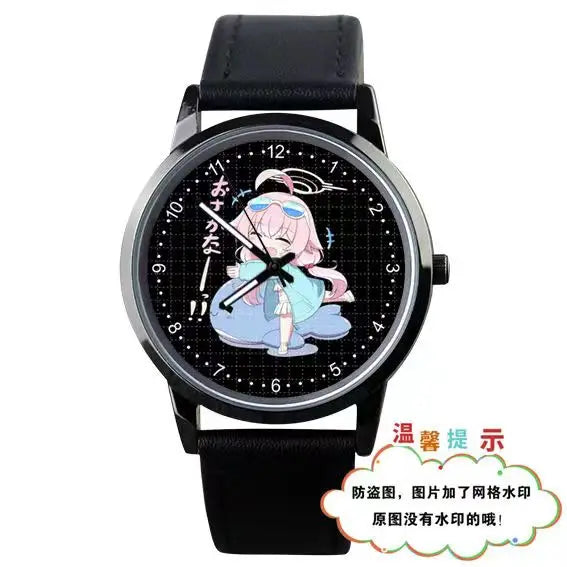 2024 Anime Blue Archive The Animation Takanashi Hoshino Sunaokami Shiroko Tenndou Arisu Student Waterproof Watch Xmas Gift