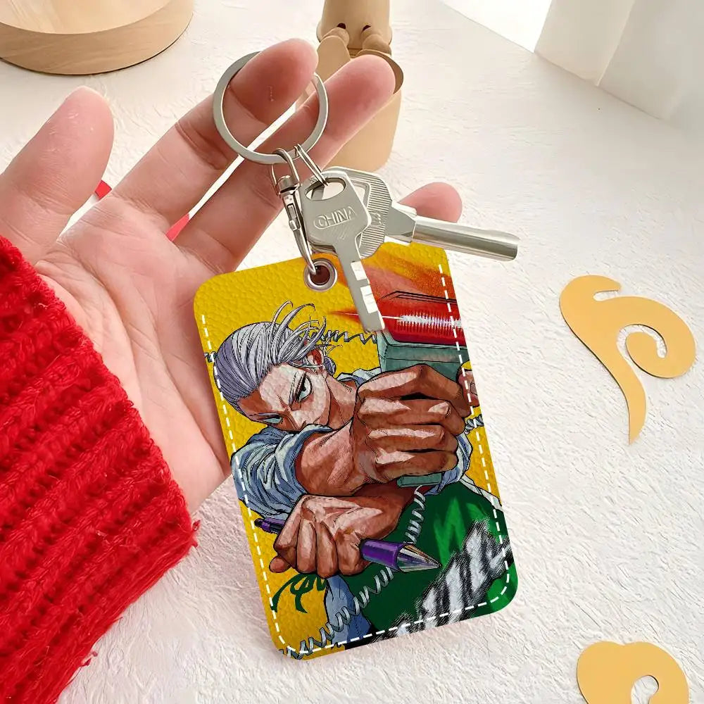 Popular Anime S-SAKAMOTO DAYS Minimalist Leather Card Wallet Smooth ID And Business Card Protector