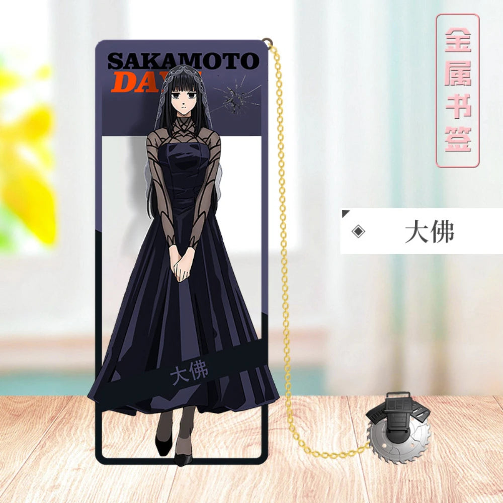 SAKAMOTO DAYS Metal Bookmark Sakamoto Taro Asakura Shin Shaotang Ru Heisuke Mashimo Osaragi Anime Props Cards Accessories Gifts