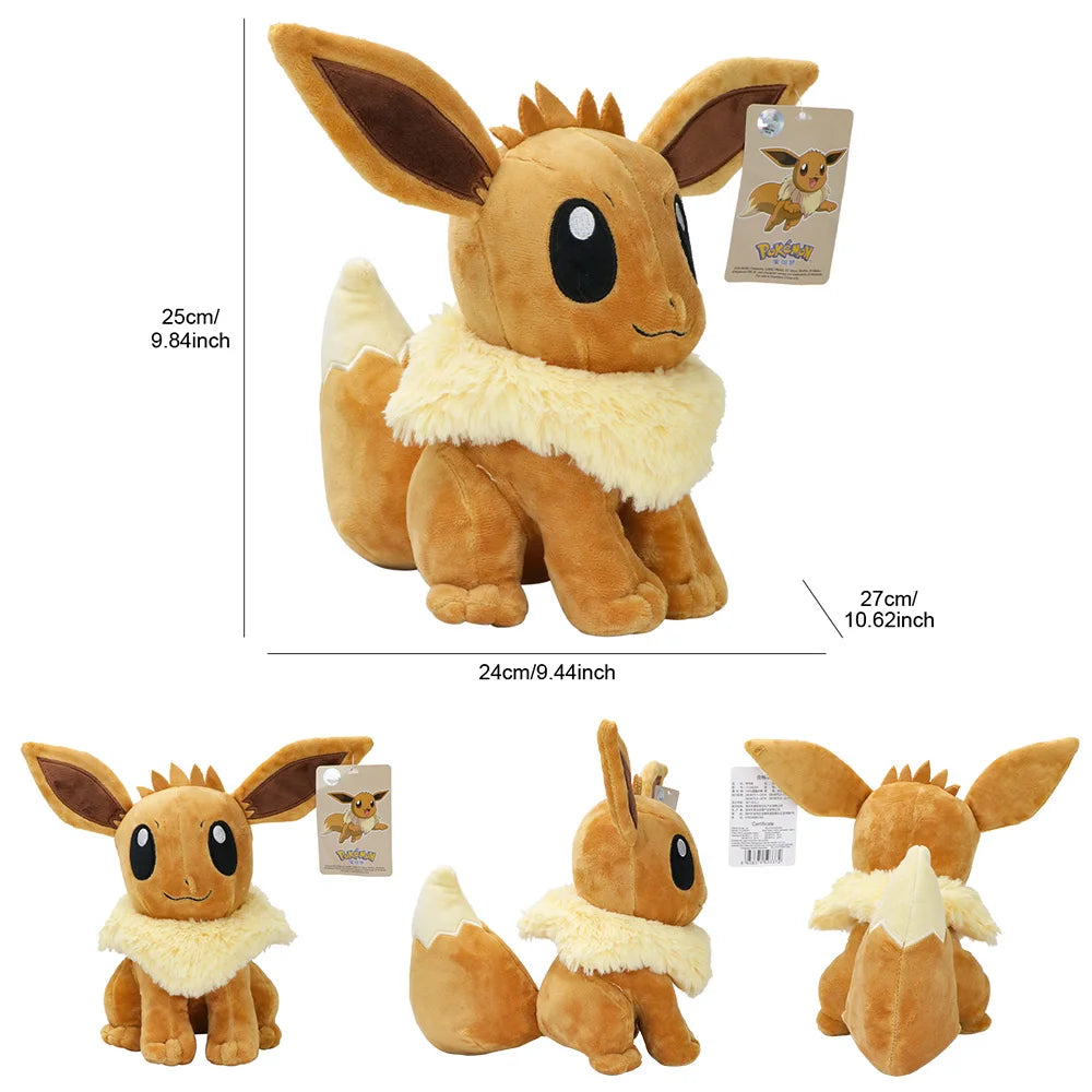 POKEMON Original Big Size Eevee Umbreon Sylveon Leafeon Espeon Glaceon Plush Toy Anime Stuff Doll Collection Kawaii Gift for Kid