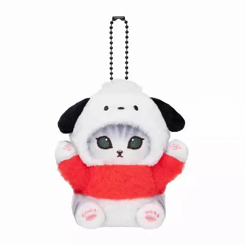 Mofusand Cos Series Plush Keychain Cute Cat Plushie Bag Pendant Soft Stuff Accessories For Birthday Gift